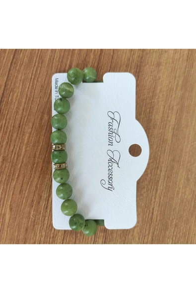 AtaRoots Doğal Yeşim Taşı Bileklik - 583 - Resim 3