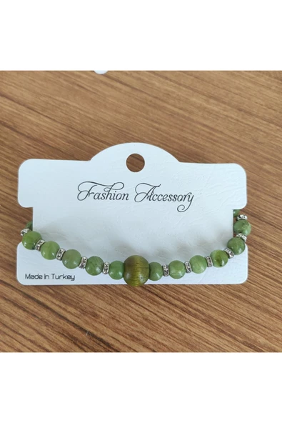 AtaRoots Doğal Yeşim Taşı Bileklik - 581 - Resim 2