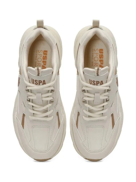U.S.POLO ASSN ISABELLA 5PR BEJ COMFORT CASUAL ANATOMİK SPOR AYAKKABI - Resim 10