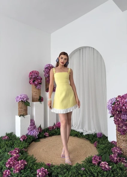 Steel Fiyonk Detay Elbise - Resim 7