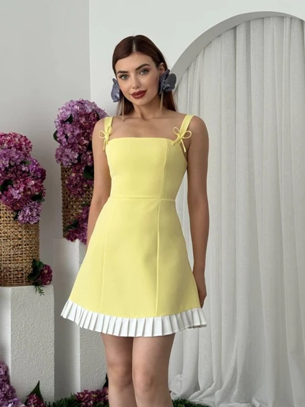 Steel Fiyonk Detay Elbise - Resim 4