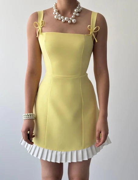 Steel Fiyonk Detay Elbise - Resim 2