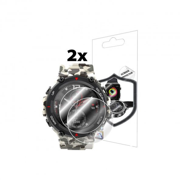 ECR Amazfit T-Rex Pro Akıllı Saat Ekran Koruyucu (2 Adet) - 6