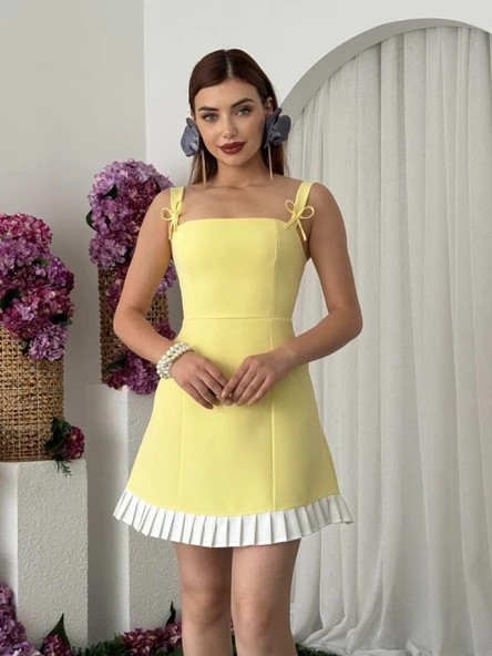 Steel Fiyonk Detay Elbise - Resim 6