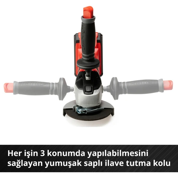 Einhell TE-AG 18/115 Li - Solo, Akülü Avuç Taşlama - Resim 8