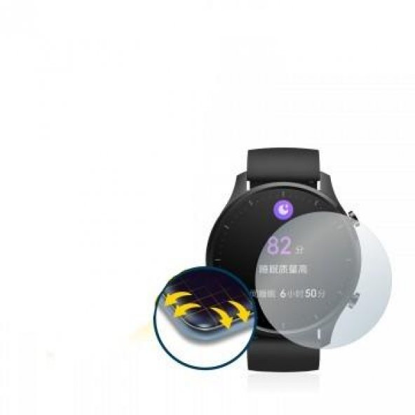 ECR Mi Watch Colours HD-ŞEFFAF Gerçek Kırılmayan Nano Ekran Koruyucu (2 Adet)