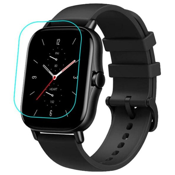 ECR Amazfit GTS 2 HD-ŞEFFAF Gerçek Kırılmayan Nano Ekran Koruyucu (2 Adet) - 2