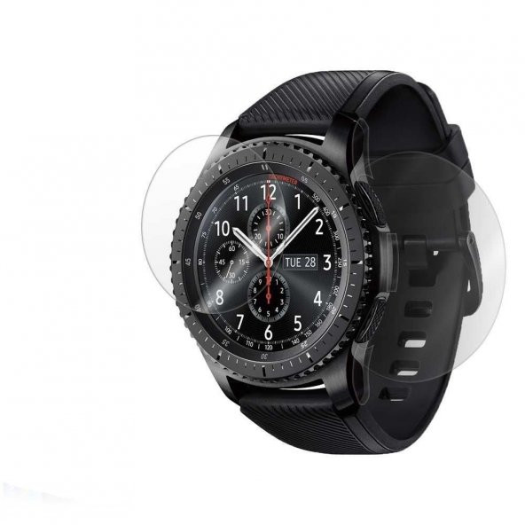 ECR Samsung Gear S3 Frontier MAT Gerçek Kırılmayan Nano Ekran Koruyucu (2 Adet) - 2