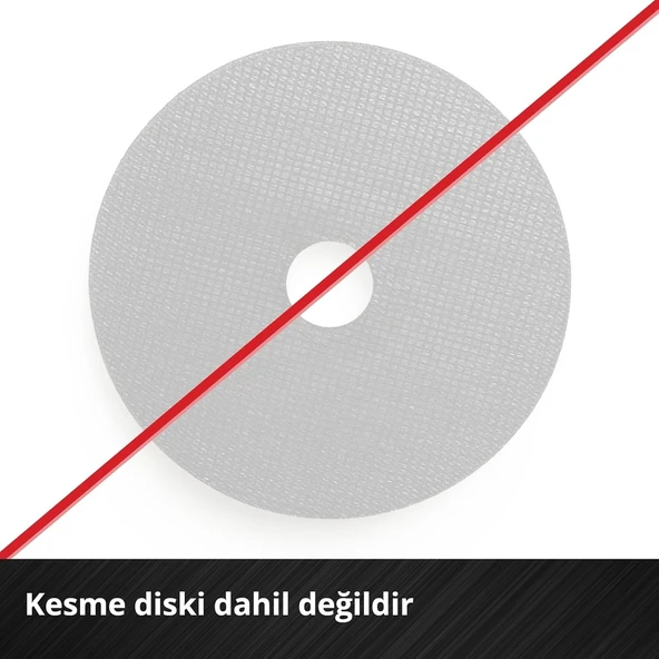 Einhell TE-AG 18/115 Li - Solo, Akülü Avuç Taşlama - Resim 9