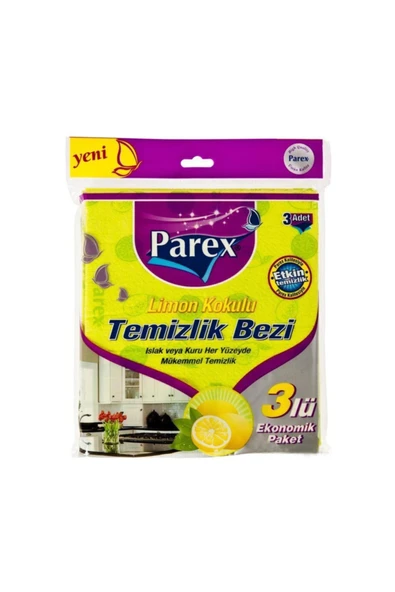 Parex Limon Kokulu Temizlik Bezi 3 Lü