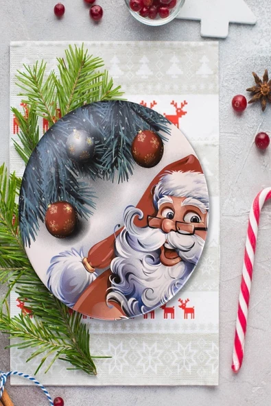 Keramika Keraart Happy Santa Servis Tabağı 26 Cm - 17980 ürün görseli