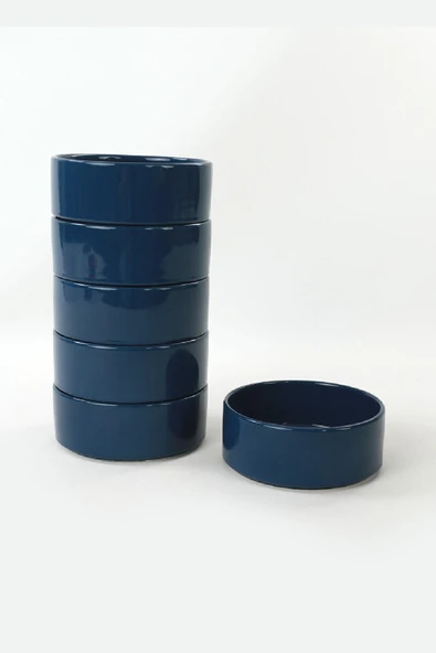 Keramika İndigo Mavi Stackable Çorba Kasesi 14 Cm 6 Adet - 2