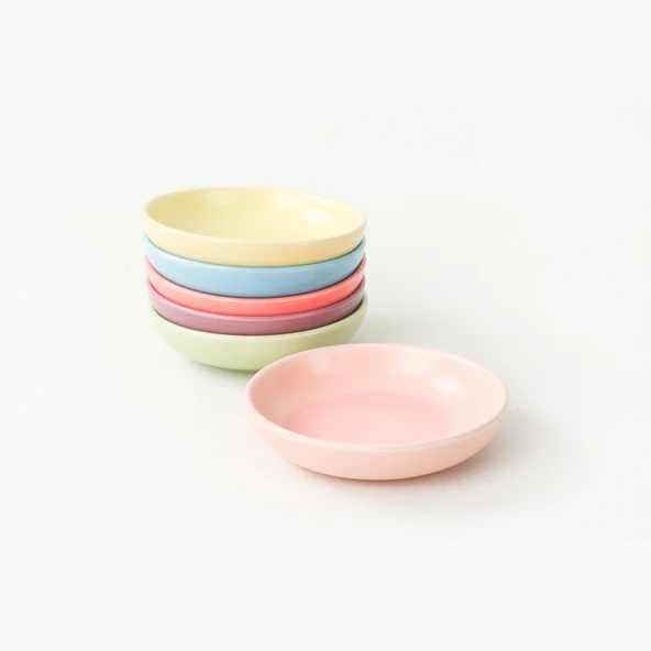Keramika Rainbow Soft Matte Halka Çerezlik/Sosluk 13 Cm 6 Adet 960/990 - 2