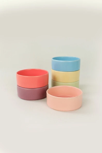 Keramika Rainbow Soft Matte Stackable Çorba Kasesi 14 Cm 6 Adet 960/990 - 2