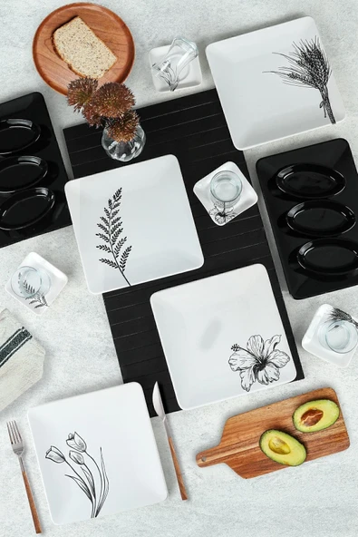 Keramika Keraart Florine Kahvaltı Takımı 20 Parça 4 Kişilik - 19484 - 4