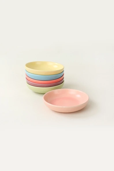Keramika Rainbow Soft Matte Halka Çerezlik/Sosluk 13 Cm 6 Adet 960/990 - 2