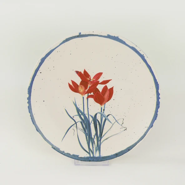 Keramika Keraart Anatolian Flowers Servis Tabağı 25 Cm 6 Adet - 20256/61 - 9