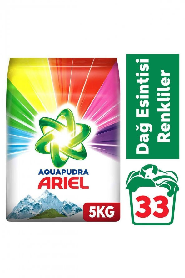 Dağ Esintisi Renklilere Özel 5 kg AquaPudra Toz Çamaşır Deterjanı