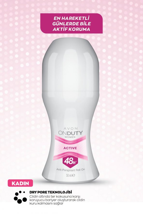 On Duty Active Antiperspirant Kadın Roll-on Deodorant - 50ml