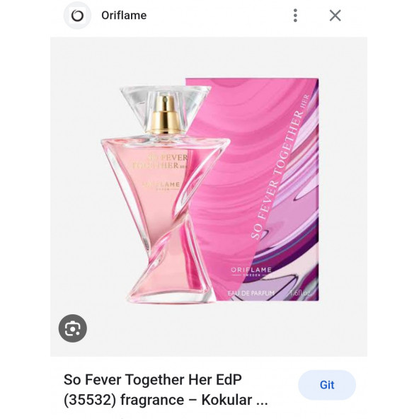 Oriflama So Fever Together Him Edt