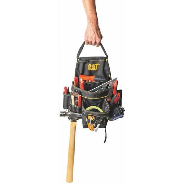 CAT DA980569 Kemerli Askı Kancalı Ağır Hizmet Bel Alet Çantası - 5