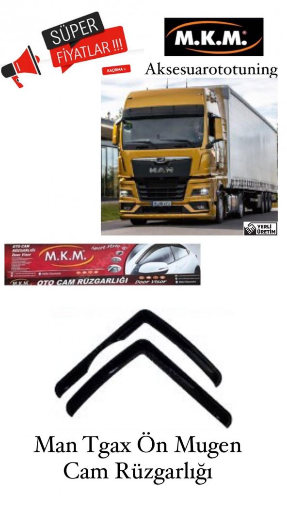 MAN TGAX KAMYON - TIR ON MUGEN CAM RÜZGARLIĞI ürün görseli