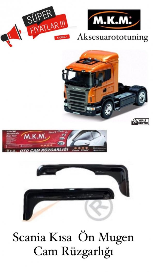 SCANIA TIR - KAMYON ON MUGEN CAM RÜZGARLIĞI