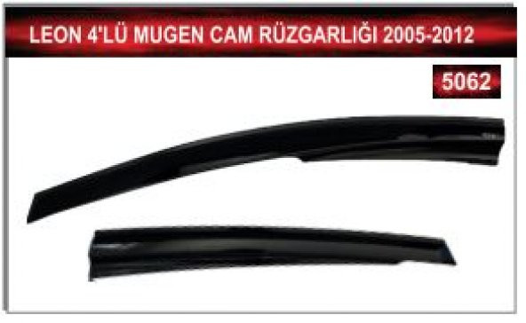 SEAT LEON 2005 - 2012 MODEL 4LÜ MUGEN CAM RÜZGARLIĞI - Resim 2