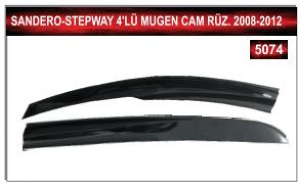 DACIA SANDERO STEPWAY 2008 - 2012 MODEL 4LÜ MUGEN CAM RÜZGARLIGI - 2