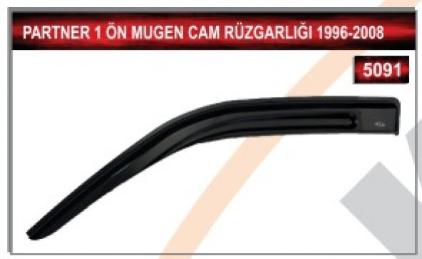 PEUGEOT PARTNER 1 1996-2008 MODEL ÖN MUGEN CAM RÜZGARLIĞI - 2