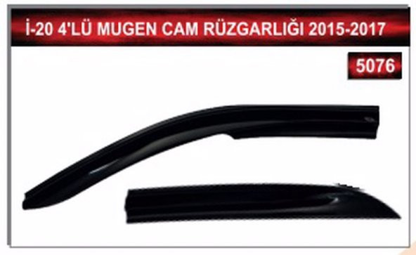 HYUNDAİ İ-20 2015 - 2017 MODEL 4LÜ MUGEN CAM RÜZGARLIĞI - 2