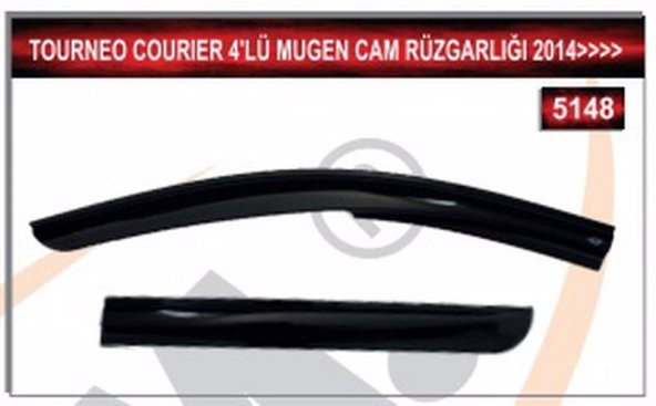 TOURNEO COURIER 2014 VE ÜZERİ 4LÜ MUGEN CAM RUZGARLIGI - Resim 2