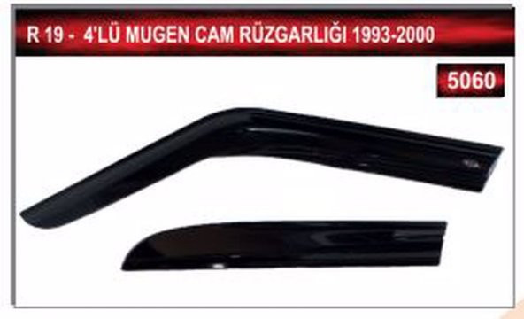 RENAULT 19 1993 - 2000 MODEL ARASI 4LÜ MUGEN CAM RÜZGARLIGI - Resim 2
