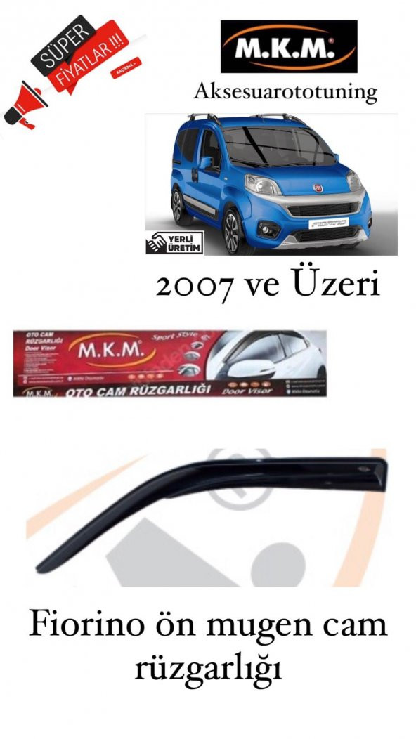 FİORİNO 2007 VE ÜZERİ ÖN MUGEN CAM RUZGARLIGI ürün görseli
