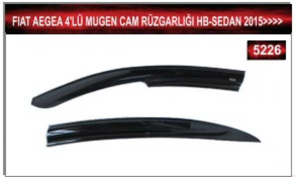 FİAT EGEA HB -SEDAN 206 VE ÜZERİ 4LÜ MUGEN CAM RÜZGARLIĞI - 2