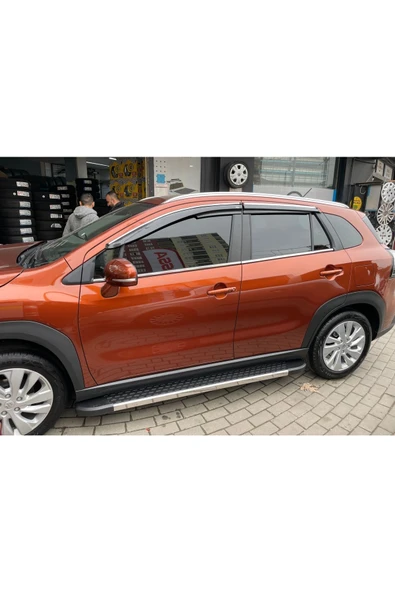 MKM Suzuki S-cross 2022 Model 4'lü Mugen Cam Rüzgarlığı Kromlu - Resim 2