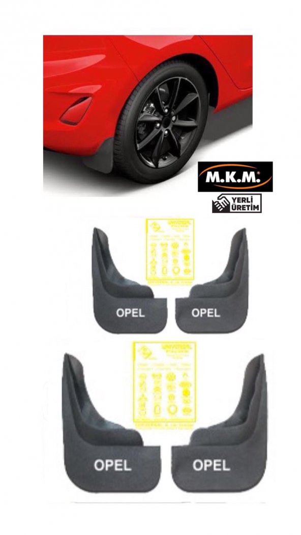 OPEL 4 LÜ PAÇALIK ÇAMURLUK TOZLUK