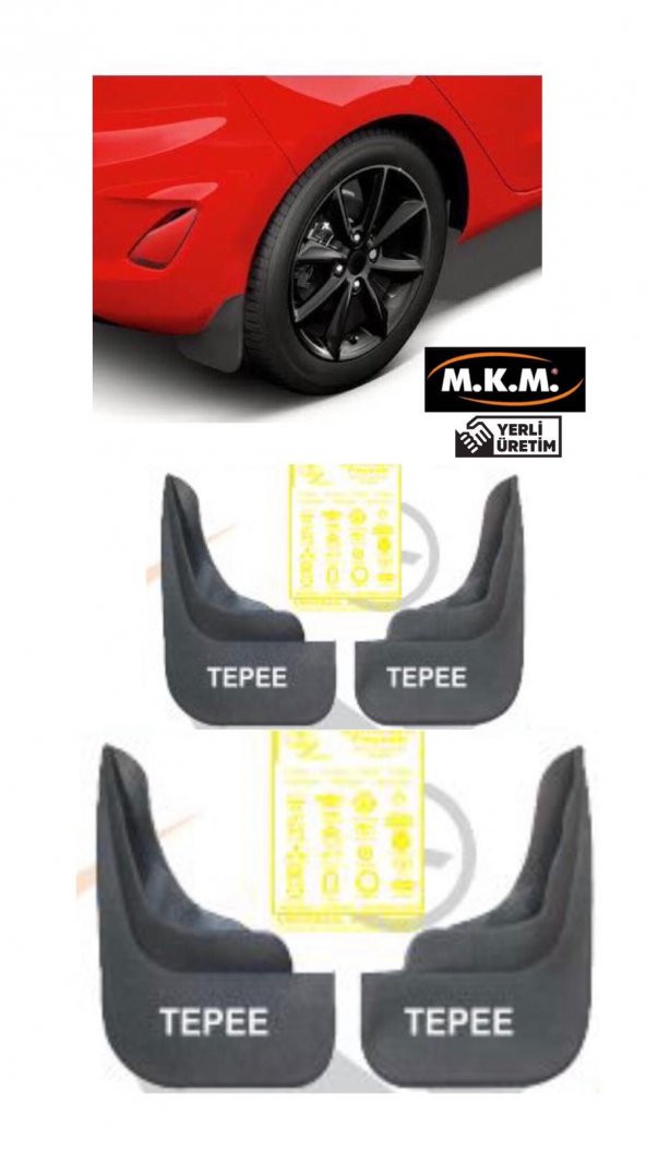 TEPEE 4 LÜ PAÇALIK ÇAMURLUK TOZLUK