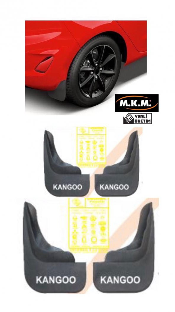 KANGOO 4 LÜ PAÇALIK ÇAMURLUK TOZLUK