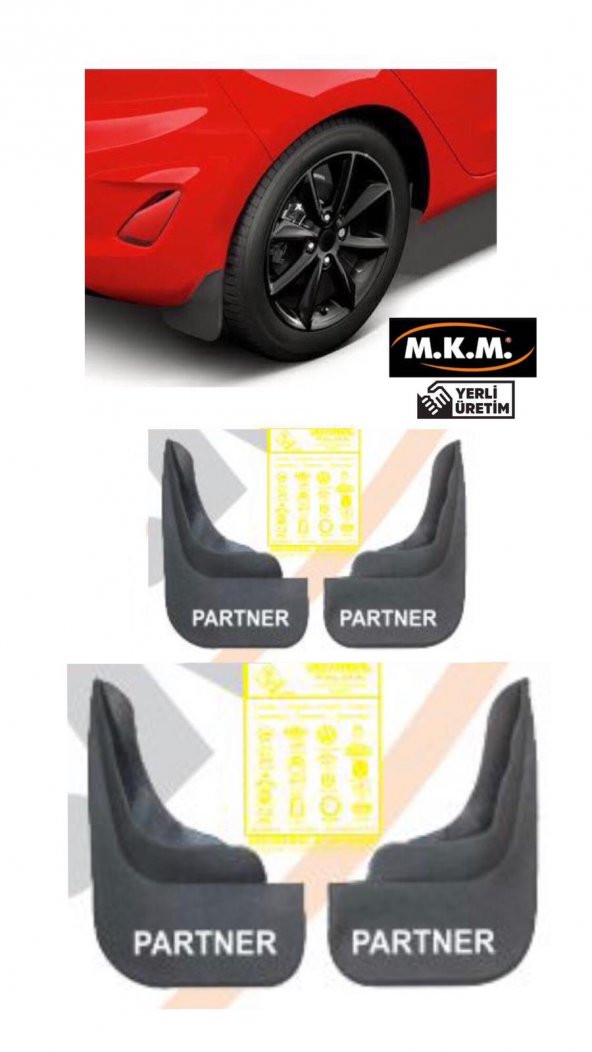 PARTNER 4 LÜ PAÇALIK ÇAMURLUK TOZLUK