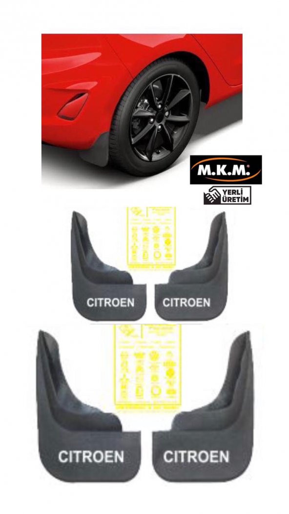 CITROEN 4 LÜ PAÇALIK ÇAMURLUK TOZLUK