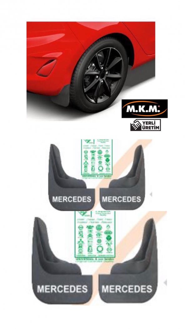 MERCEDES 4 LÜ PAÇALIK ÇAMURLUK TOZLUK