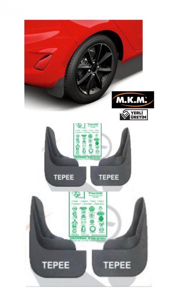 TEPEE 4 LÜ PAÇALIK ÇAMURLUK TOZLUK
