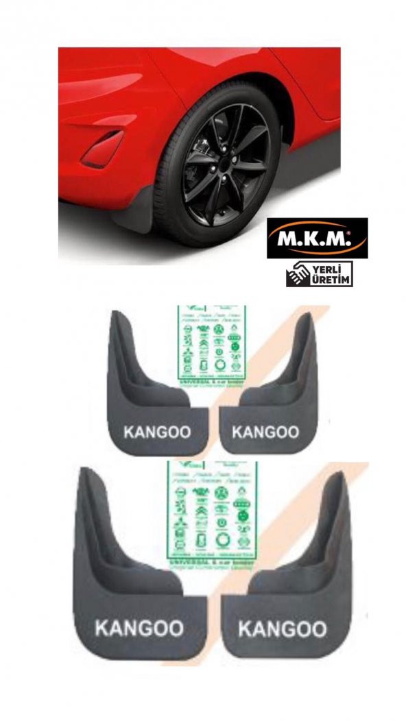 KANGOO 4 LÜ PAÇALIK ÇAMURLUK TOZLUK