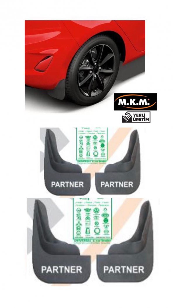 PARTNER 4 LÜ PAÇALIK ÇAMURLUK TOZLUK