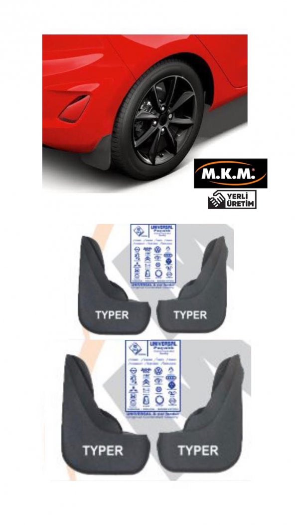 TYPER 4 LÜ PAÇALIK ÇAMURLUK TOZLUK