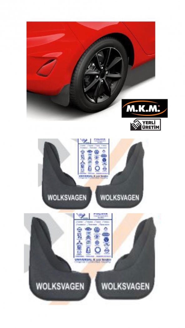 WOLKSVAGEN 4 LÜ PAÇALIK ÇAMURLUK TOZLUK