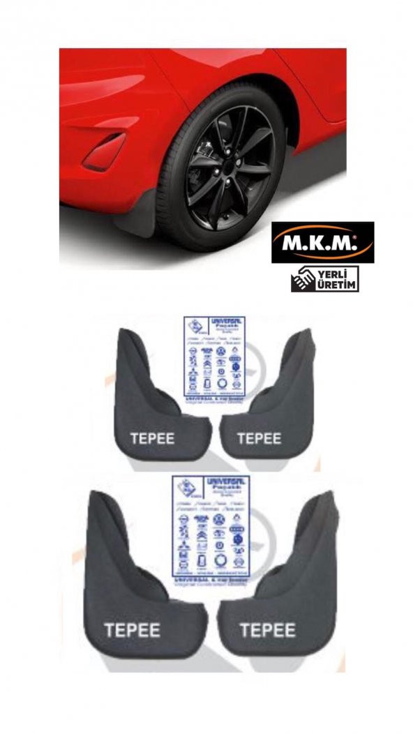 TEPEE 4 LÜ PAÇALIK ÇAMURLUK TOZLUK