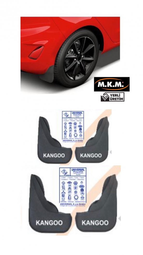 KANGOO 4 LÜ PAÇALIK ÇAMURLUK TOZLUK