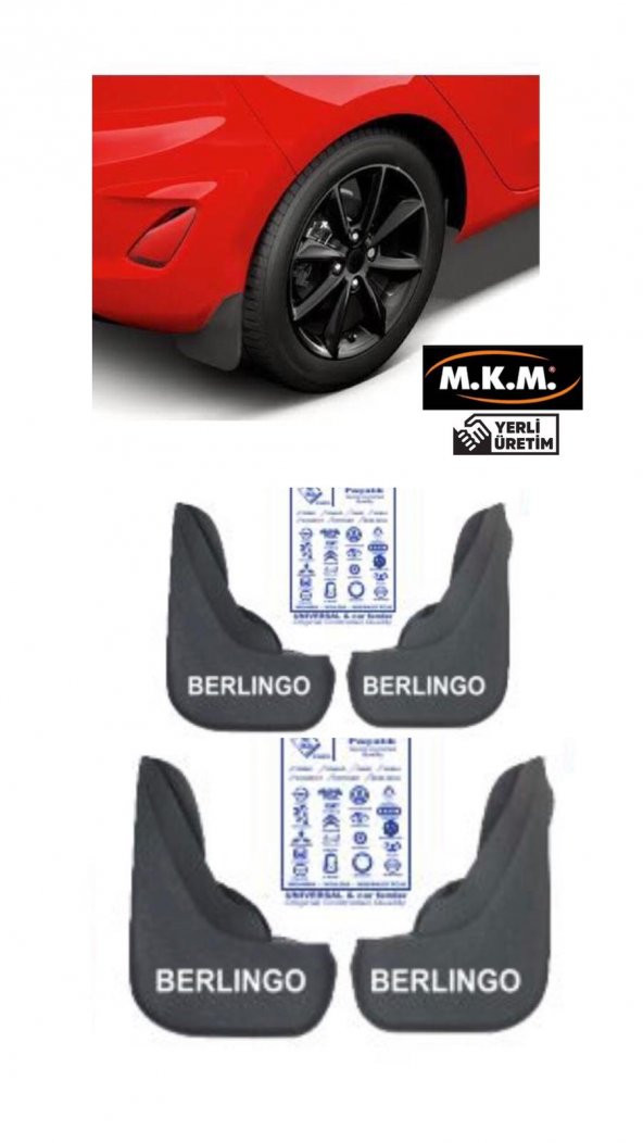 BERLINGO 4 LÜ PAÇALIK ÇAMURLUK TOZLUK